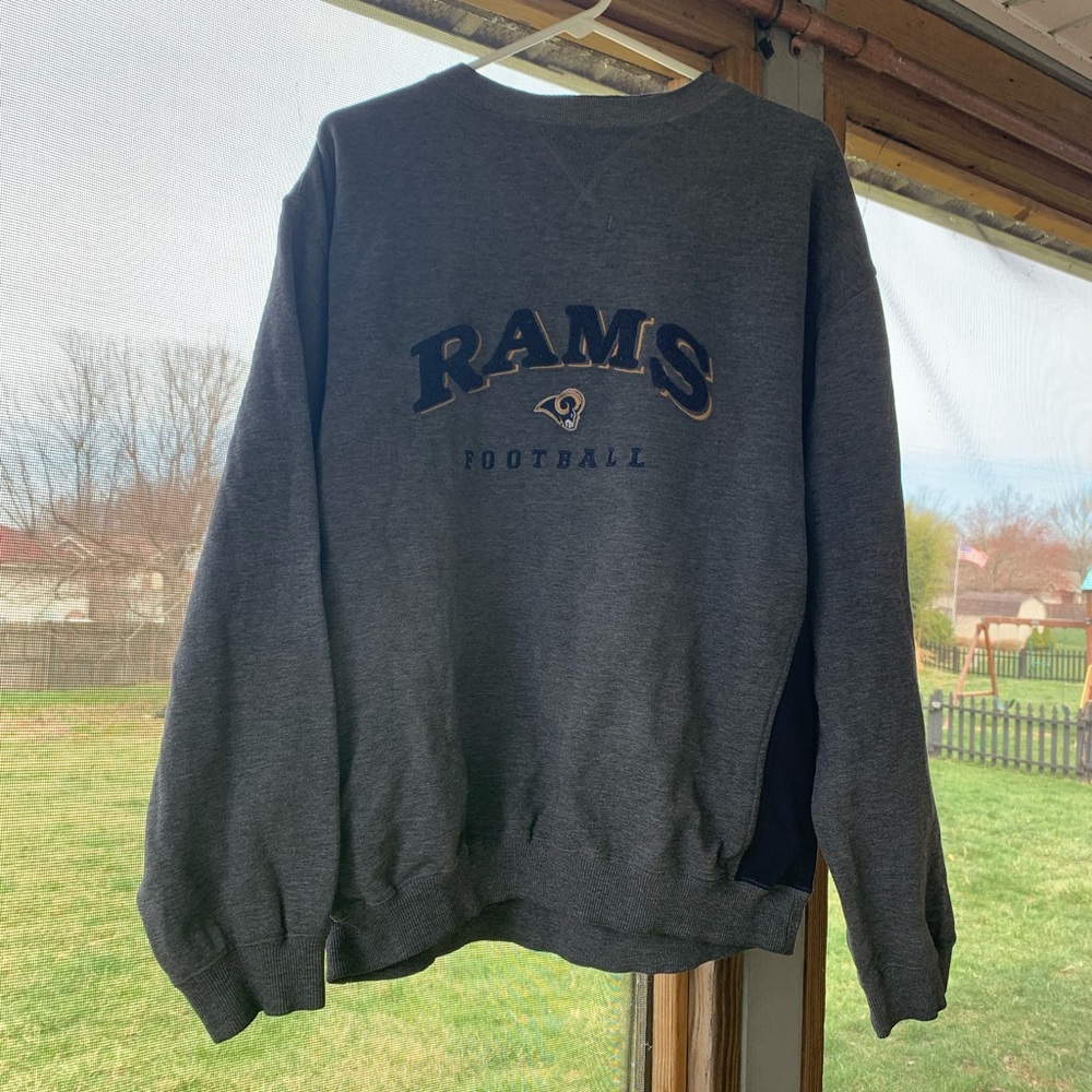 Vintage Y2K Puma Los Angeles (Saint Louis) Rams Crewneck Sweatshirt XL